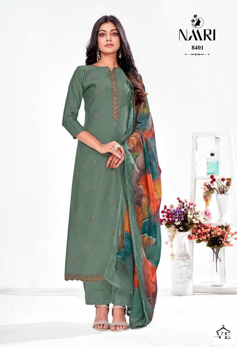 Naari Geet Pure Silk Wholesale Designer Salwar Suit Catalog — Wholesale Salwar Suits, MPA wholesale from Surat — view 2