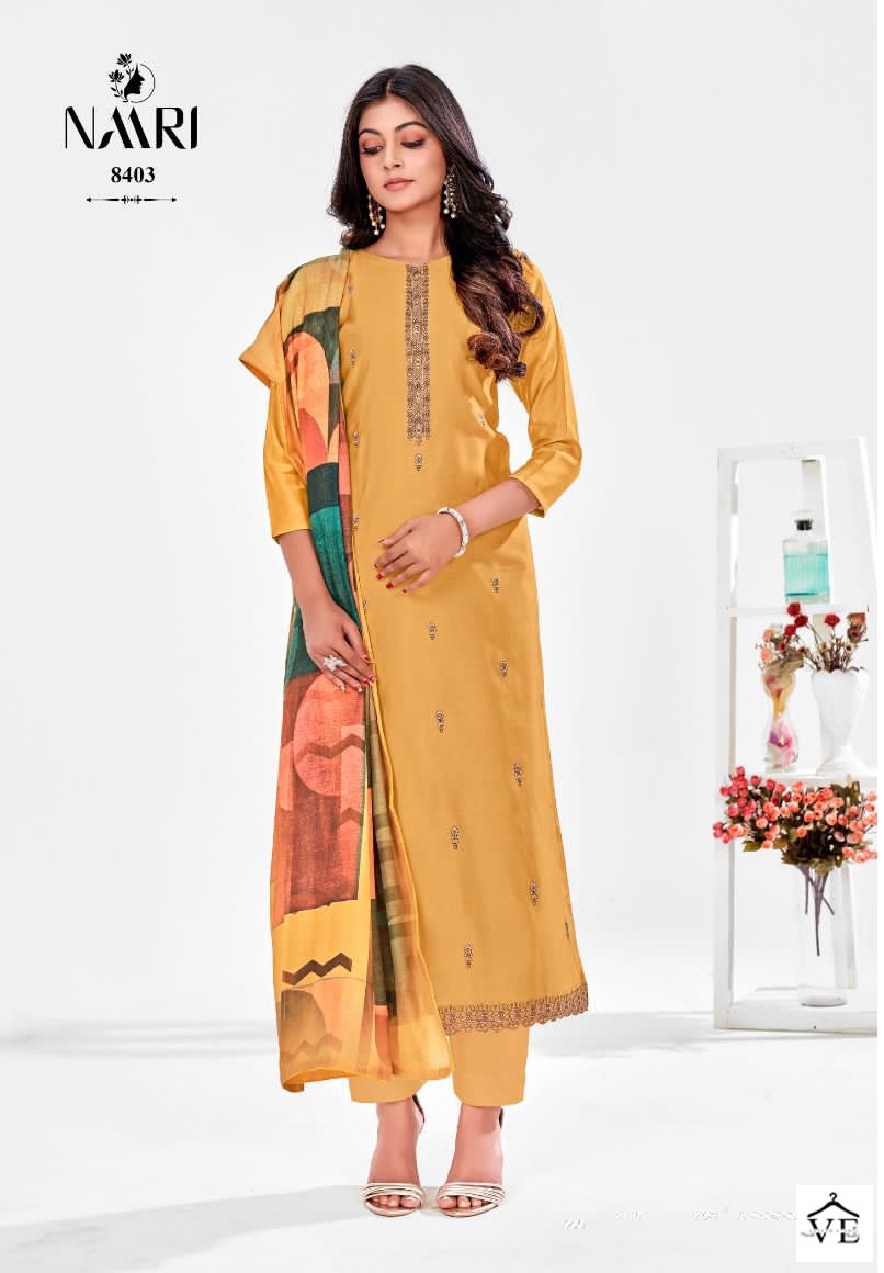 Naari Geet Pure Silk Wholesale Designer Salwar Suit Catalog — Wholesale Salwar Suits, MPA wholesale from Surat — view 3