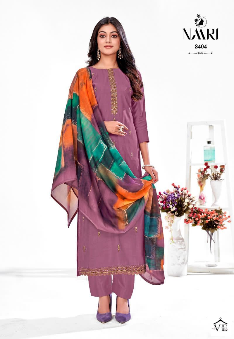 Naari Geet Pure Silk Wholesale Designer Salwar Suit Catalog — Wholesale Salwar Suits, MPA wholesale from Surat — view 4