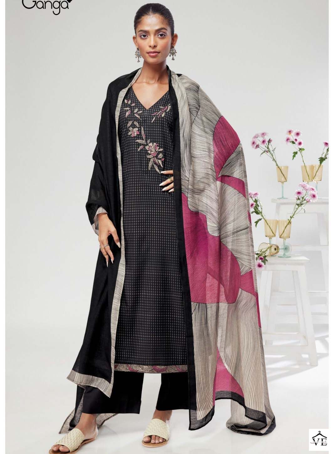 Ganga Geetika 1672 Premium Cotton Wholesale Designer Salwar Suit Catalog — Wholesale Salwar Suits, MPA wholesale from Surat — view 1