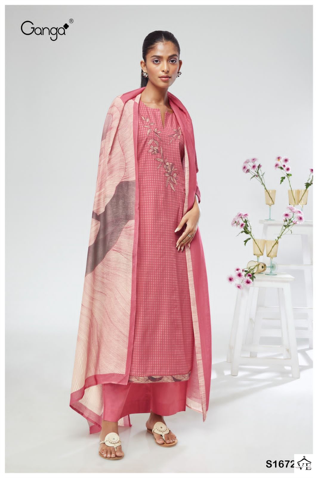 Ganga Geetika 1672 Premium Cotton Wholesale Designer Salwar Suit Catalog — Wholesale Salwar Suits, MPA wholesale from Surat - Gallery Image 2