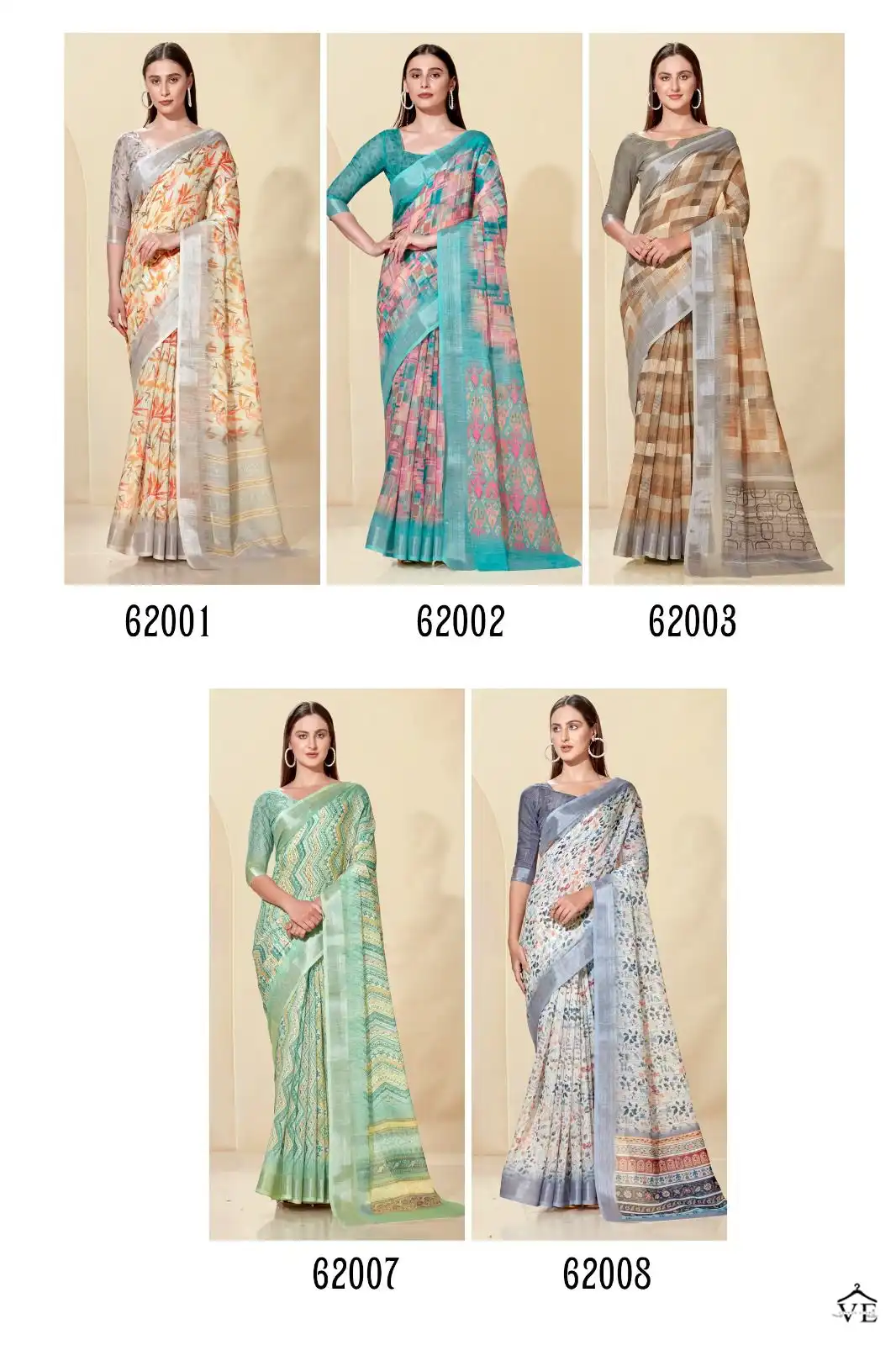Kashvi Creation Geetika Linen Cotton Wholesale Sarees Catalog — Wholesale Sarees, Kashvi Creation wholesale from Surat — view 12