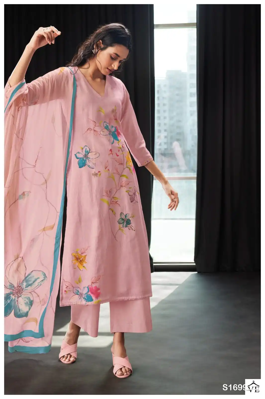 Ganga Genelia 1699 Premium Pure Linen Wholesale Salwar Suit Catalog — Wholesale Salwar Suits, MPA wholesale from Surat - Gallery Image 3