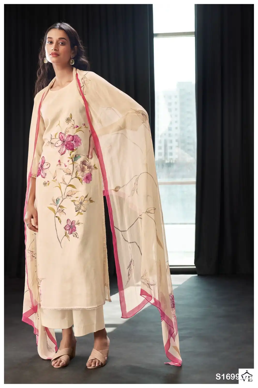 Ganga Genelia 1699 Premium Pure Linen Wholesale Salwar Suit Catalog — Wholesale Salwar Suits, MPA wholesale from Surat - Gallery Image 4