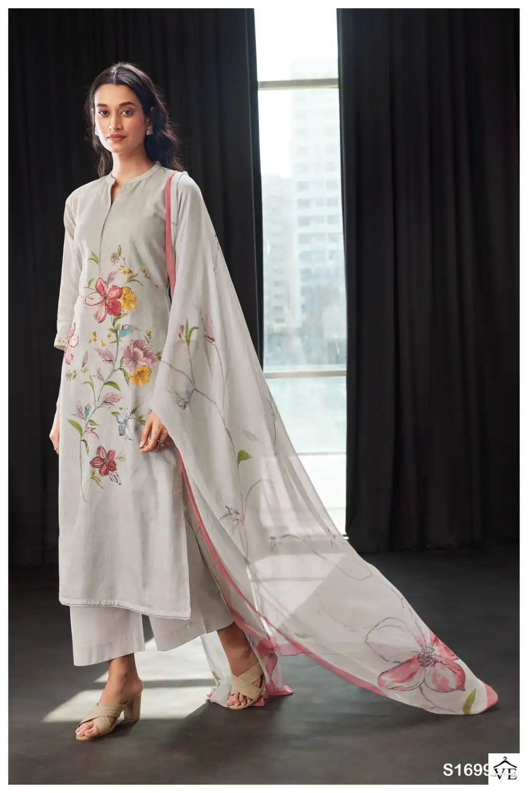 Ganga Genelia 1699 Premium Pure Linen Wholesale Salwar Suit Catalog — Wholesale Salwar Suits, MPA wholesale from Surat - Gallery Image 2