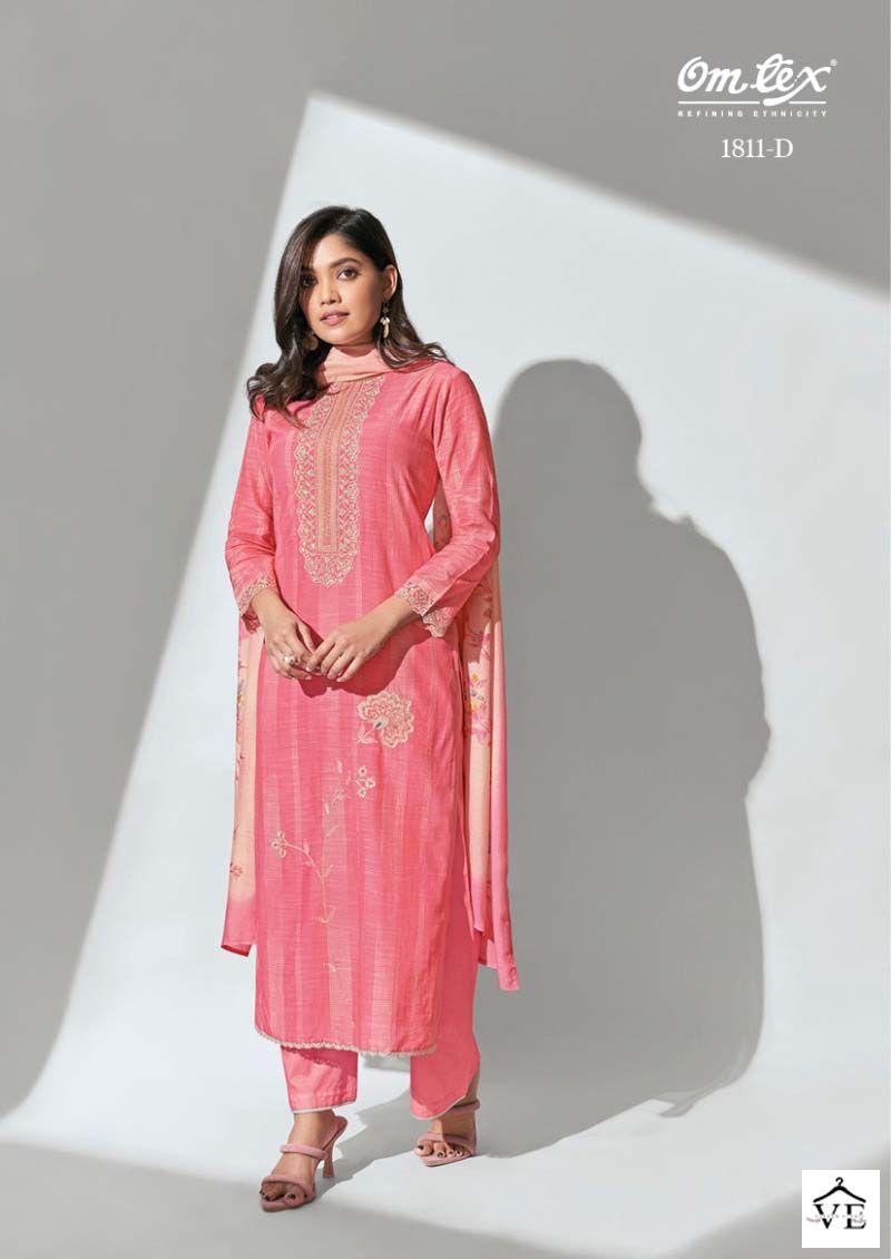 Omtex Gloria Muslin Linen Wholesale Designer Salwar Suit Catalog — Wholesale Salwar Suits, MPA wholesale from Surat - Gallery Image 2