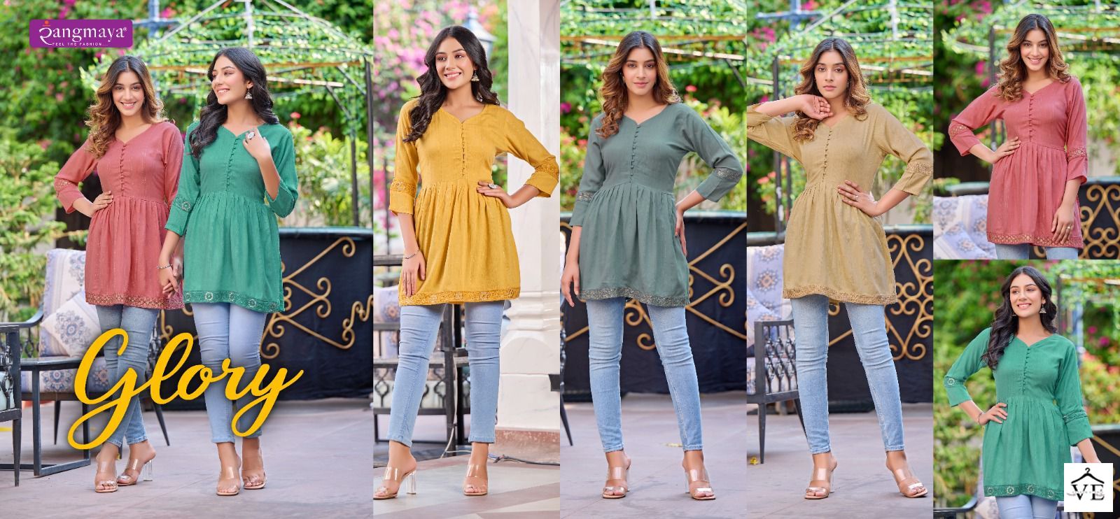 Vardan Ethnic Glory Bombay Imported Fabric Wholesale Kurtis Catalog — Wholesale Kurtis, MPA wholesale from Surat — view 6