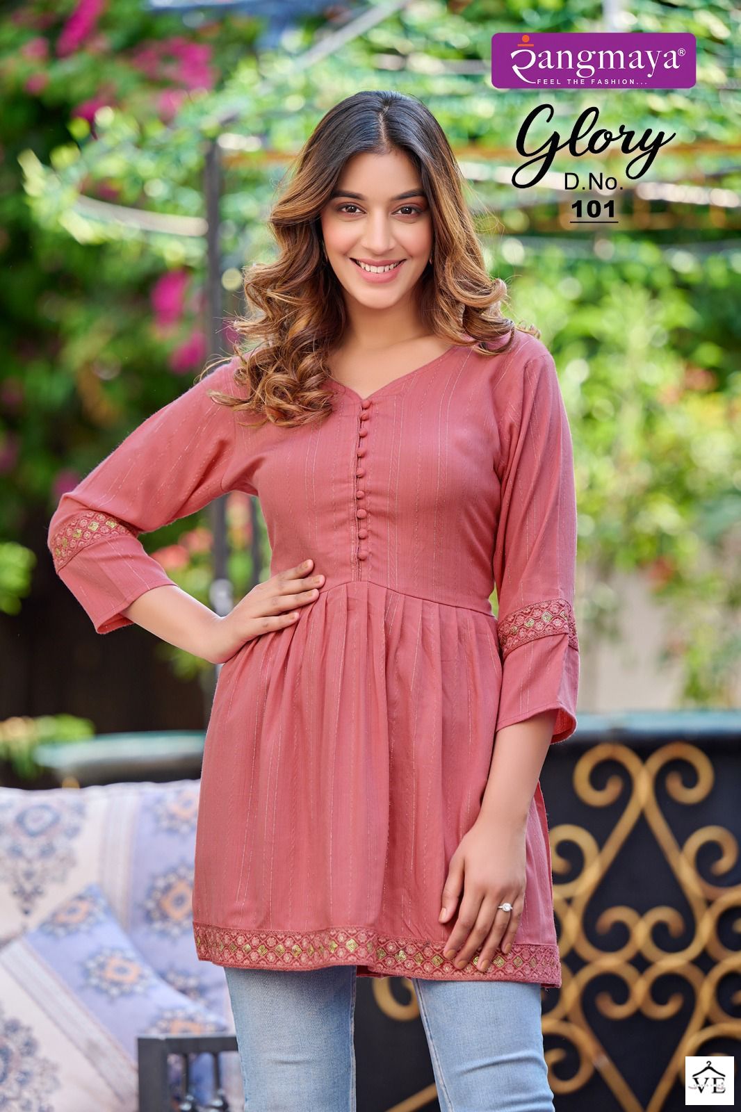 Vardan Ethnic Glory Bombay Imported Fabric Wholesale Kurtis Catalog — Wholesale Kurtis, MPA wholesale from Surat - Gallery Image 3