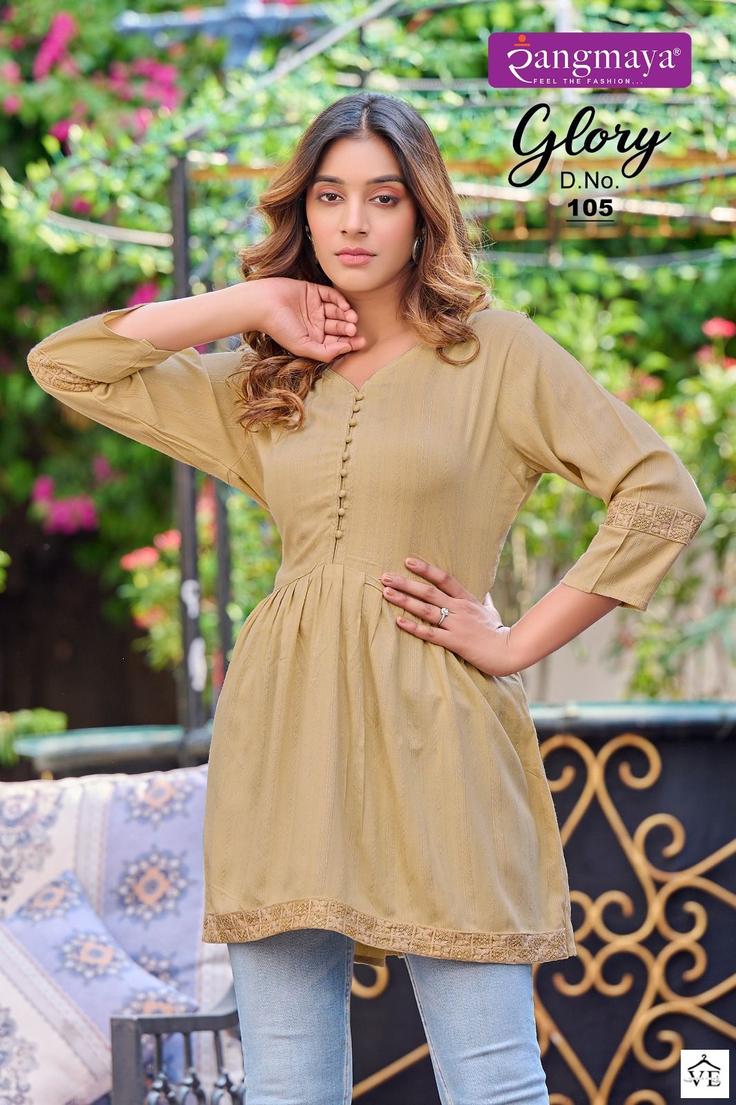 Vardan Ethnic Glory Bombay Imported Fabric Wholesale Kurtis Catalog — Wholesale Kurtis, MPA wholesale from Surat - Gallery Image 5