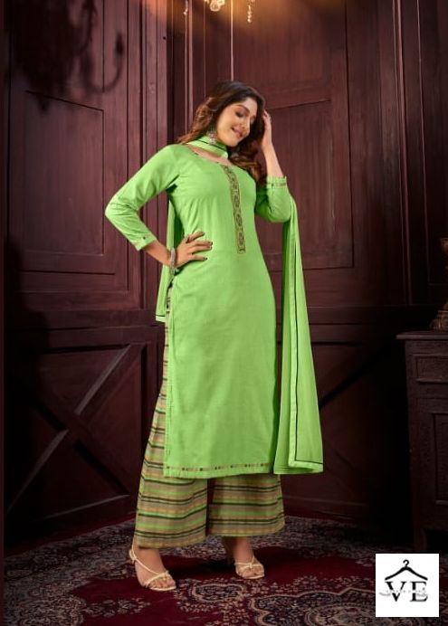 Panch Ratna Gold Star Pure Cottan Wholesale Salwar Suit Catalog — Wholesale Salwar Suits, MPA wholesale from Surat - Gallery Image 4