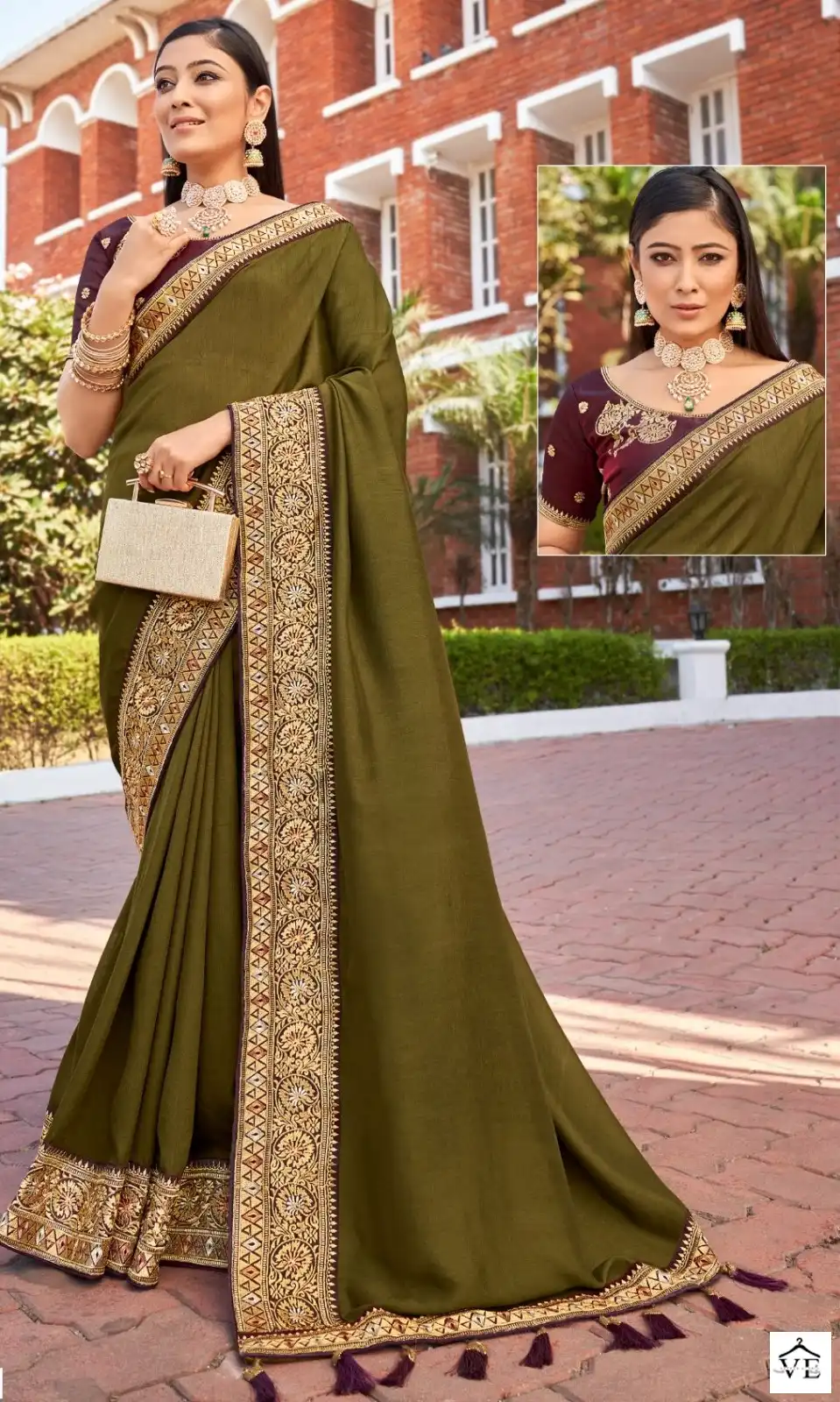 Right Woman Graceful Vol 2 Vichitra Silk Wholesale Saree Catalog — Wholesale Sarees, MPA wholesale from Surat - Gallery Image 5