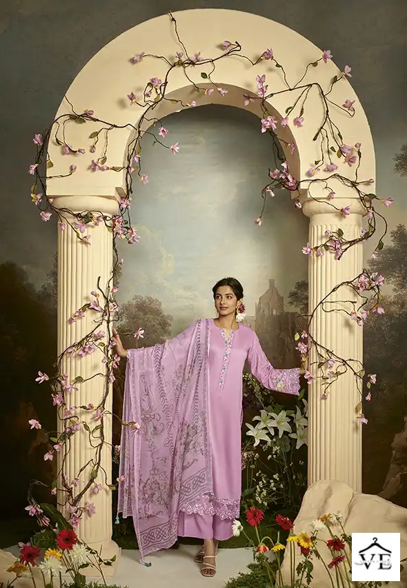 Kimora Gulbagh Pure Cotton Satin Wholesale Designer Salwar Suit Catalog — Wholesale Salwar Suits, MPA wholesale from Surat - Gallery Image 4