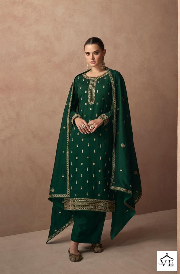 Aashirwad Gulmohar Premium Silk Wholesale Designer Salwar Suit Catalog — Wholesale Salwar Suits, Aashirwad Creation wholesale from Surat - Gallery Image 5