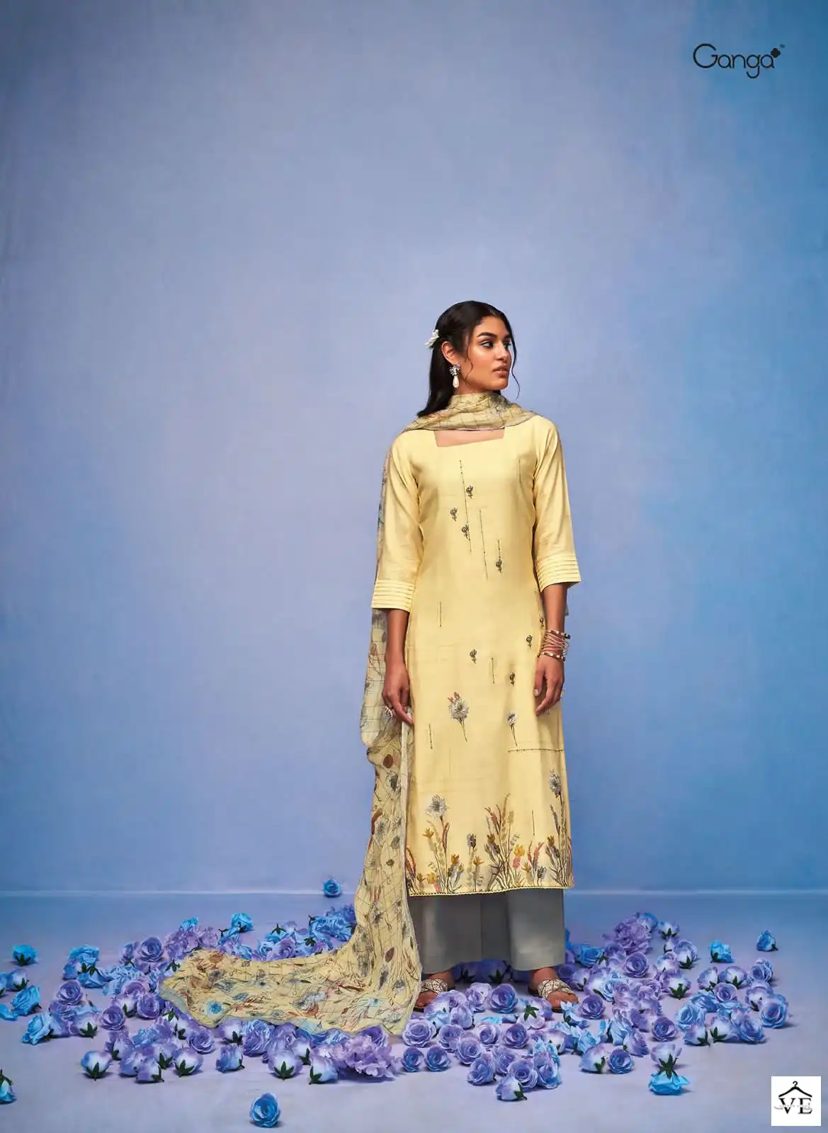Ganga Gulmohar Premium Cotton Wholesale Designer Salwar Suit Catalog — Wholesale Salwar Suits, MPA wholesale from Surat - Gallery Image 5