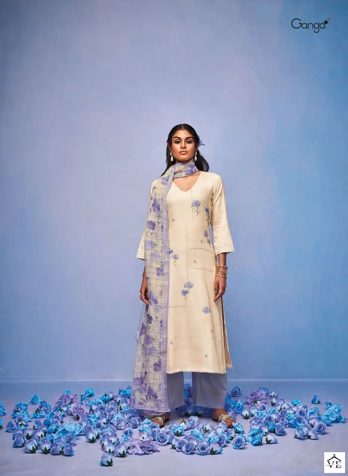 Ganga Gulmohar Premium Cotton Wholesale Designer Salwar Suit Catalog — Wholesale Salwar Suits, MPA wholesale from Surat - Gallery Image 6