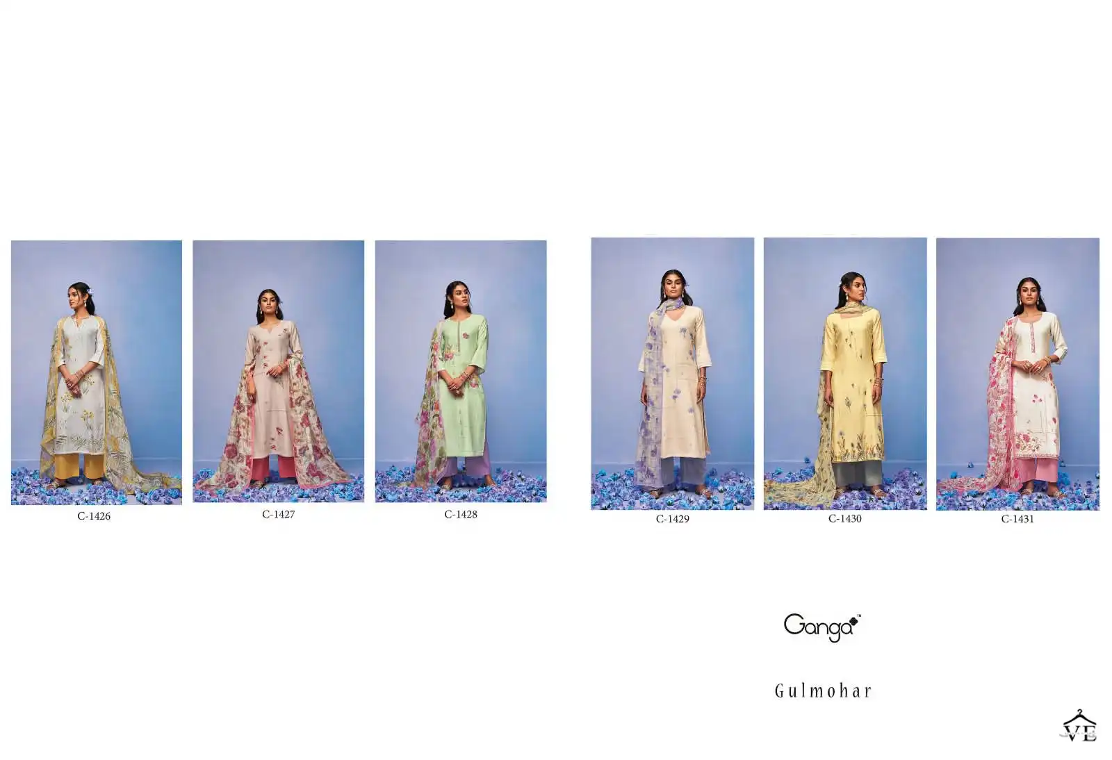 Ganga Gulmohar Premium Cotton Wholesale Designer Salwar Suit Catalog — Wholesale Salwar Suits, MPA wholesale from Surat — view 8