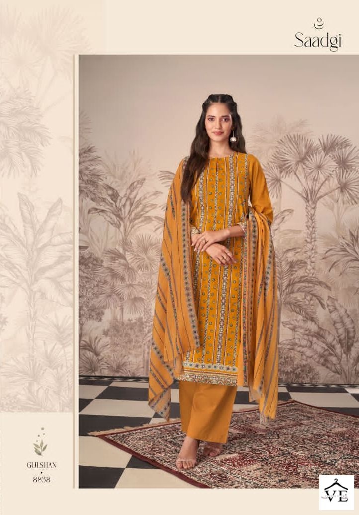 Saadgi Gulshan Cotton Print Wholesale Designer Salwar Suit Catalog — Wholesale Salwar Suits, MPA wholesale from Surat - Gallery Image 4