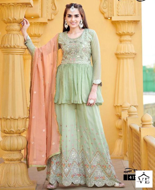 Your Choice Gap Pure Georgette Wholesale Designer Salwar Suit Catalog — Wholesale Salwar Suits, MPA wholesale from Surat — view 1