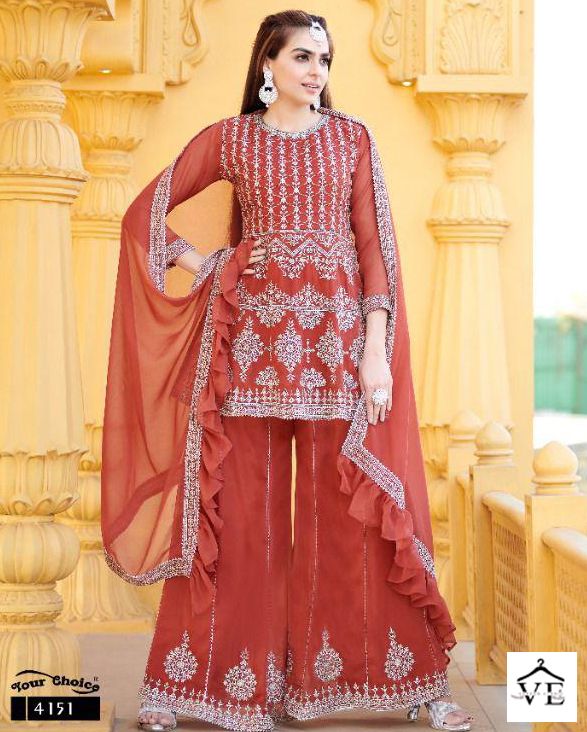 Your Choice Gap Pure Georgette Wholesale Designer Salwar Suit Catalog — Wholesale Salwar Suits, MPA wholesale from Surat - Gallery Image 3