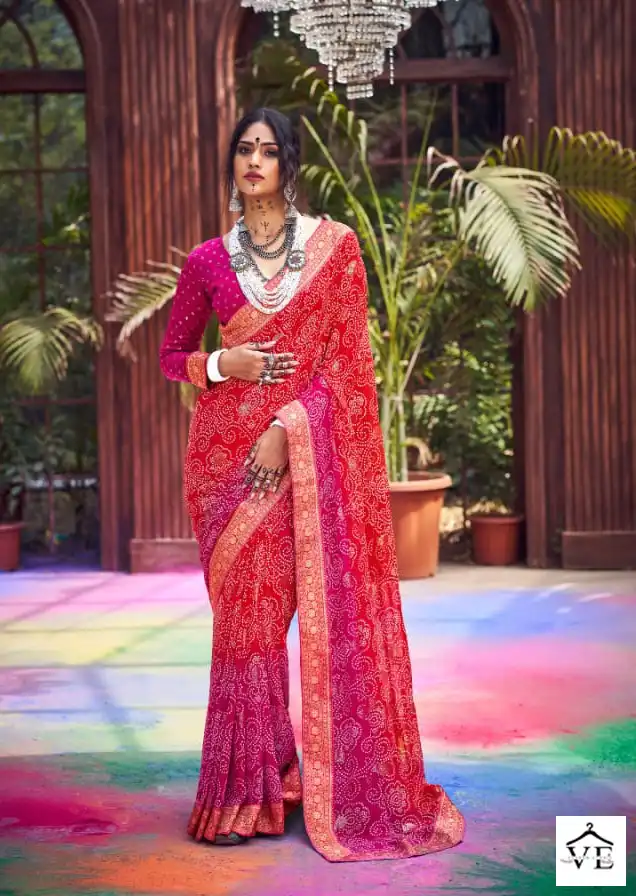 Shubh Shree Ghoomar Heavy Waitless Wholesale Sarees Catalog — Wholesale Sarees, MPA wholesale from Surat - Gallery Image 4
