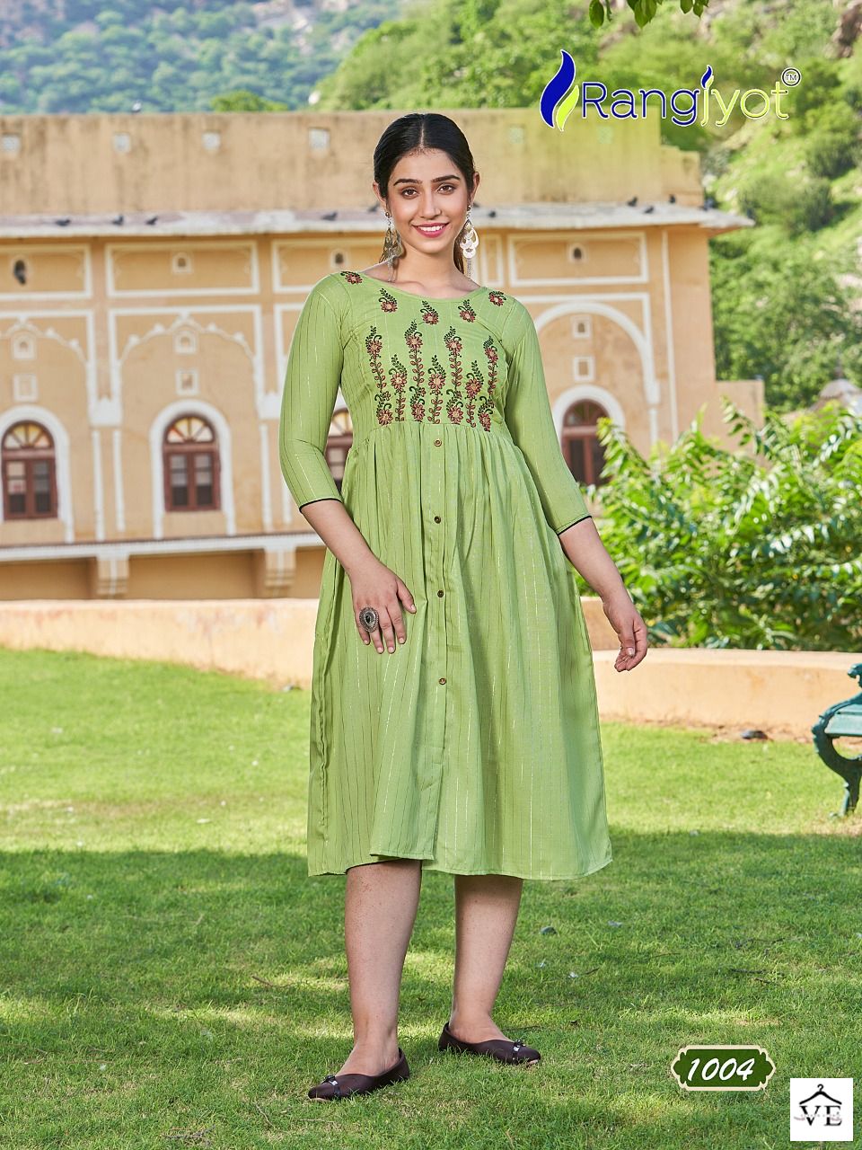 Rangjyot Gracia Vol 2 Cotton Lurex Wholesale Kurtis Catalog — Wholesale Kurtis, MPA wholesale from Surat - Gallery Image 2