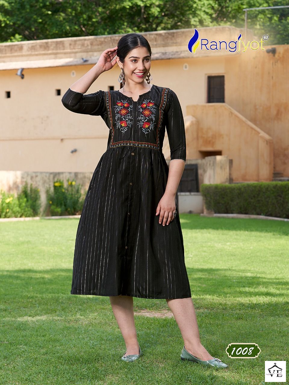 Rangjyot Gracia Vol 2 Cotton Lurex Wholesale Kurtis Catalog — Wholesale Kurtis, MPA wholesale from Surat - Gallery Image 6