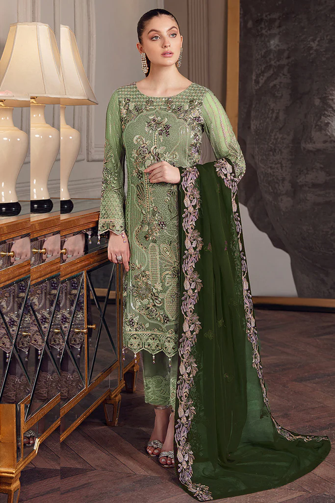 Hoor Tex H-27 Faux Georgette Wholesale Pakistani Suit Catalog — Wholesale Salwar Suits, MPA wholesale from Surat - Gallery Image 4