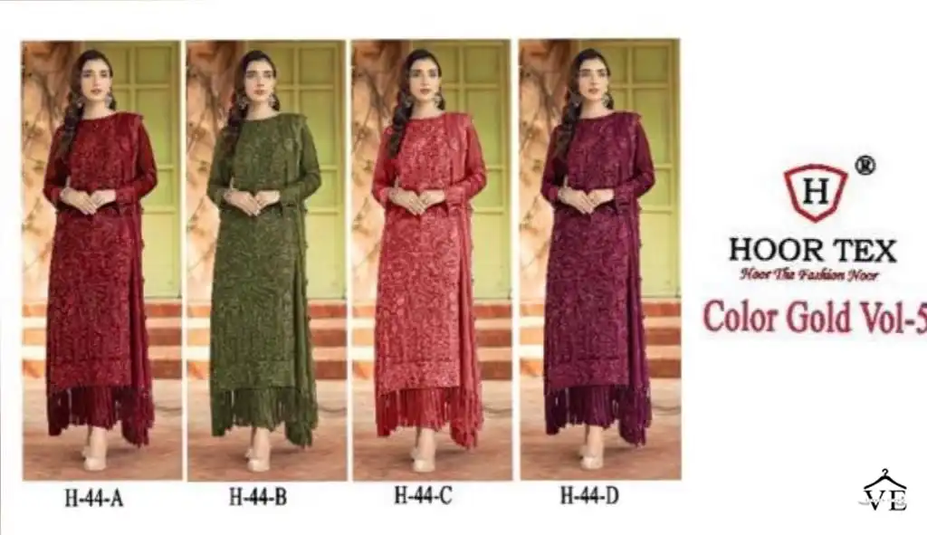 Hoor Tex H 44 Foux Georgette Wholesale Pakistani Salwar Suit Catalog — Wholesale Salwar Suits, MPA wholesale from Surat - Gallery Image 13