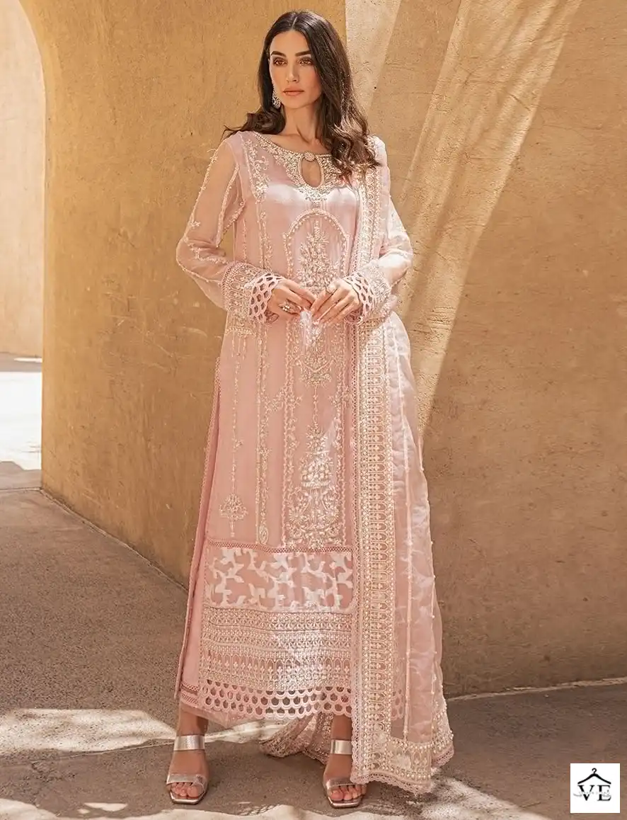Hoor Tex H-72 Faux Georgette Wholesale Pakistani Suit — Wholesale Salwar Suits, MPA wholesale from Surat — view 1