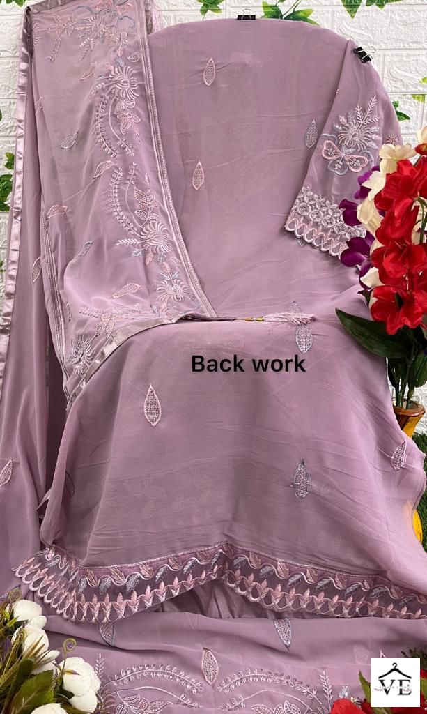Hoor Tex H 87 Foux Georgette Wholesale Pakistani Salwar Suit Catalog — Wholesale Salwar Suits, MPA wholesale from Surat - Gallery Image 11