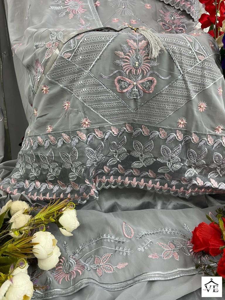 Hoor Tex H 87 Foux Georgette Wholesale Pakistani Salwar Suit Catalog — Wholesale Salwar Suits, MPA wholesale from Surat - Gallery Image 15