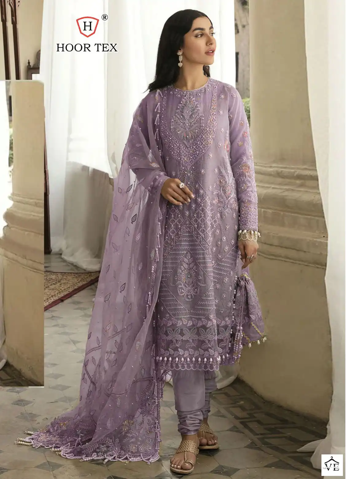 Hoor Tex H-87 Organza Wholesale Pakistani Suits Catalog — Wholesale Salwar Suits, MPA wholesale from Surat - Gallery Image 13