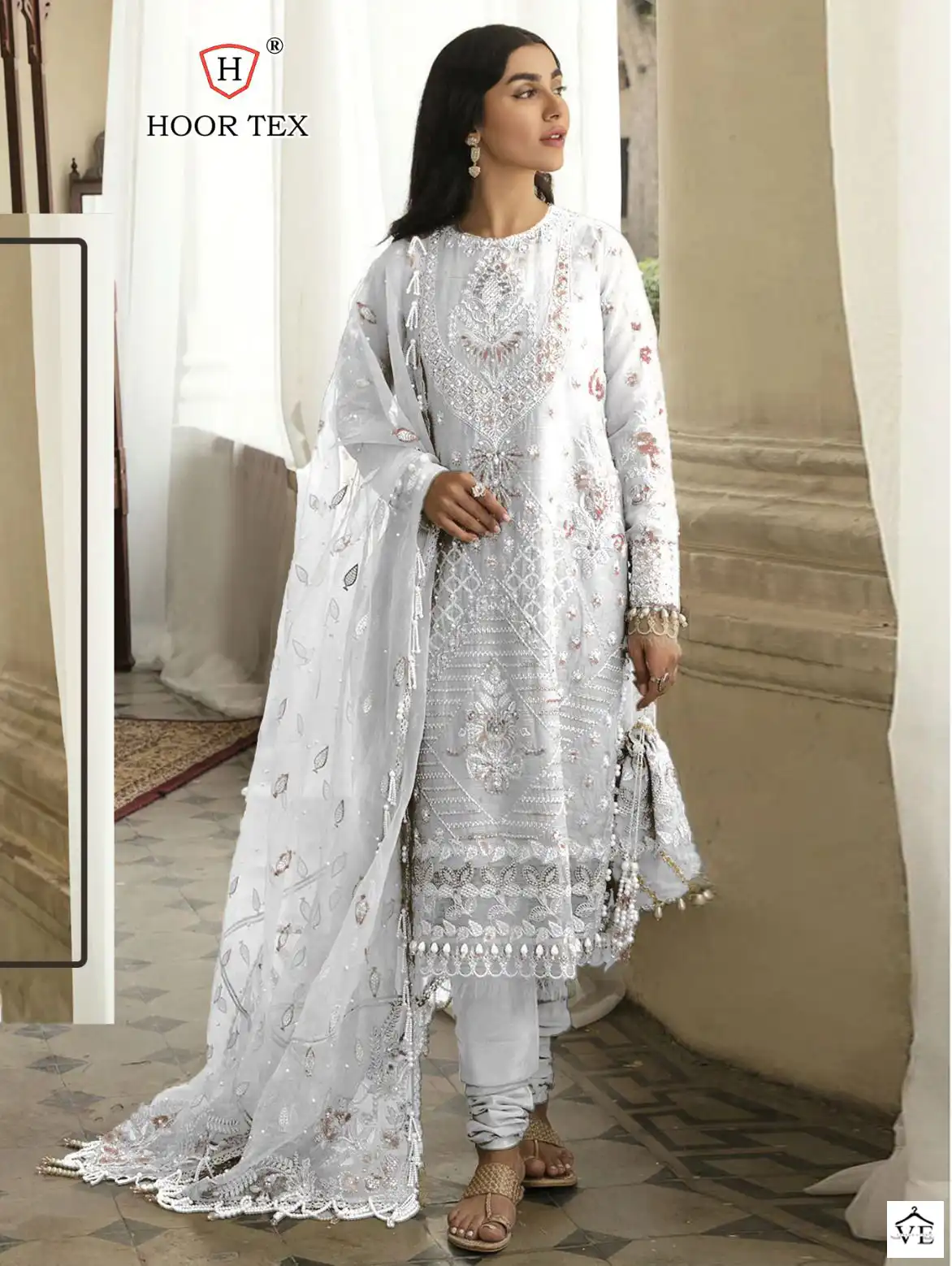 Hoor Tex H-87 Organza Wholesale Pakistani Suits Catalog — Wholesale Salwar Suits, MPA wholesale from Surat - Gallery Image 9