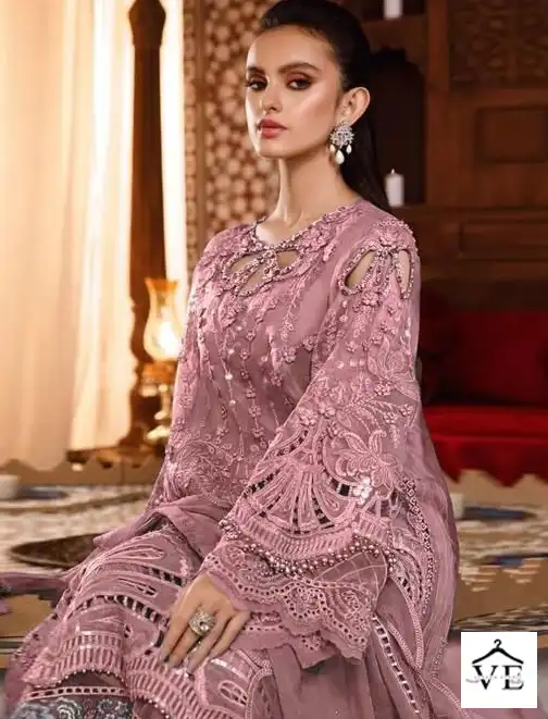 Hoor Tex H-89 Faux Georgette Wholesale Pakistani Suit — Wholesale Salwar Suits, MPA wholesale from Surat — view 1