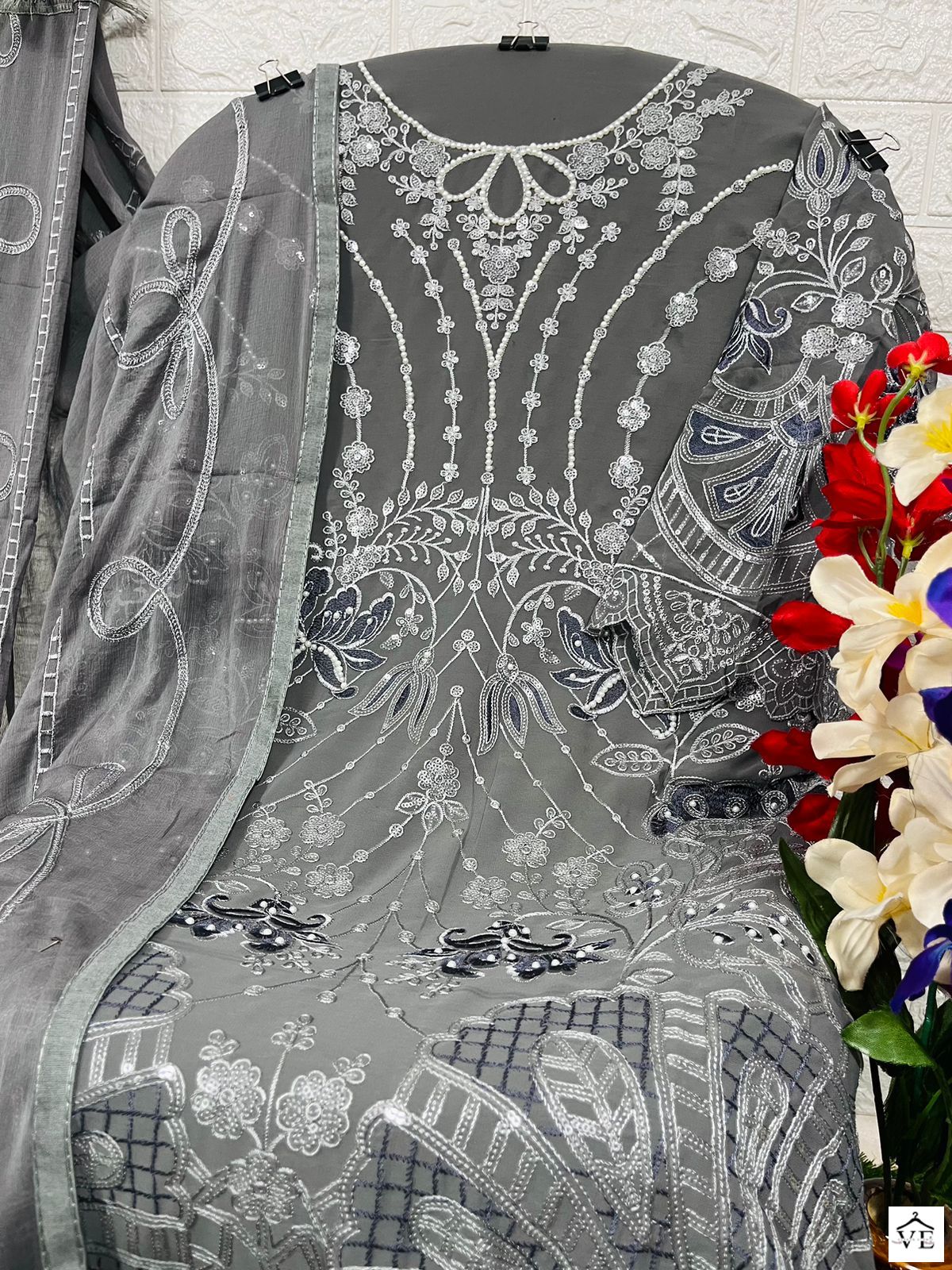 Zaha Habeeba Vol 1 Georgette Wholesale Pakistani Salwar Suit Catalog — Wholesale Salwar Suits, Eba Lifestyle wholesale from Surat - Gallery Image 7
