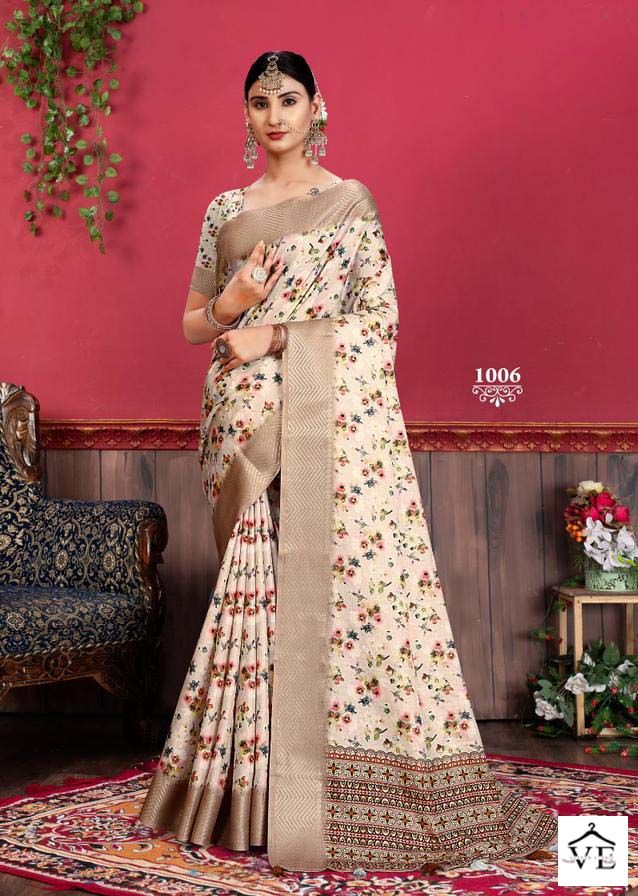 Vardan Ethnic Heritage Digital Vol10 Tusser Silk Wholesale Sarees Catalog — Wholesale Sarees, MPA wholesale from Surat - Gallery Image 2