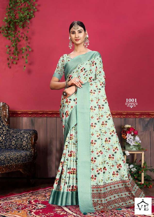 Vardan Ethnic Heritage Digital Vol10 Tusser Silk Wholesale Sarees Catalog — Wholesale Sarees, MPA wholesale from Surat - Gallery Image 3