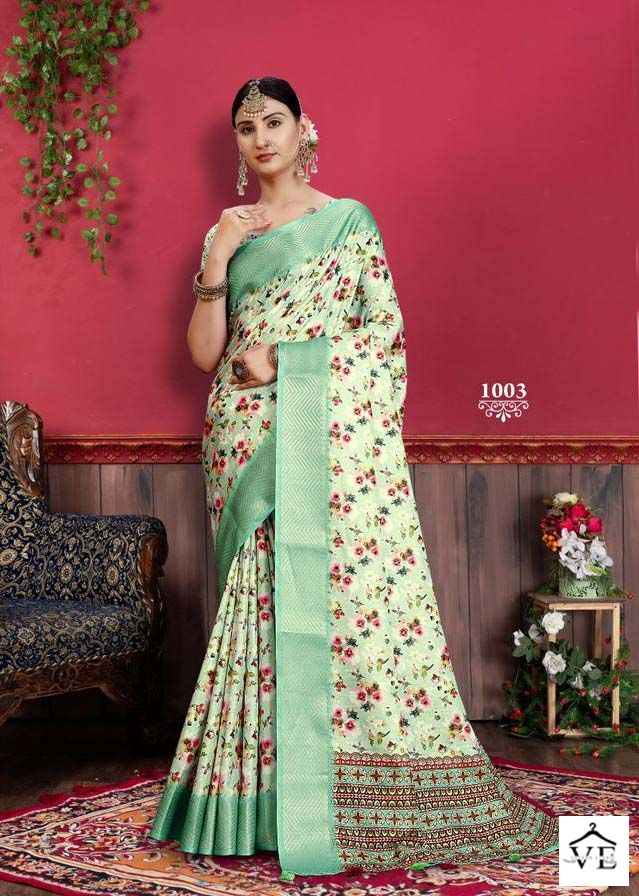 Vardan Ethnic Heritage Digital Vol10 Tusser Silk Wholesale Sarees Catalog — Wholesale Sarees, MPA wholesale from Surat - Gallery Image 4