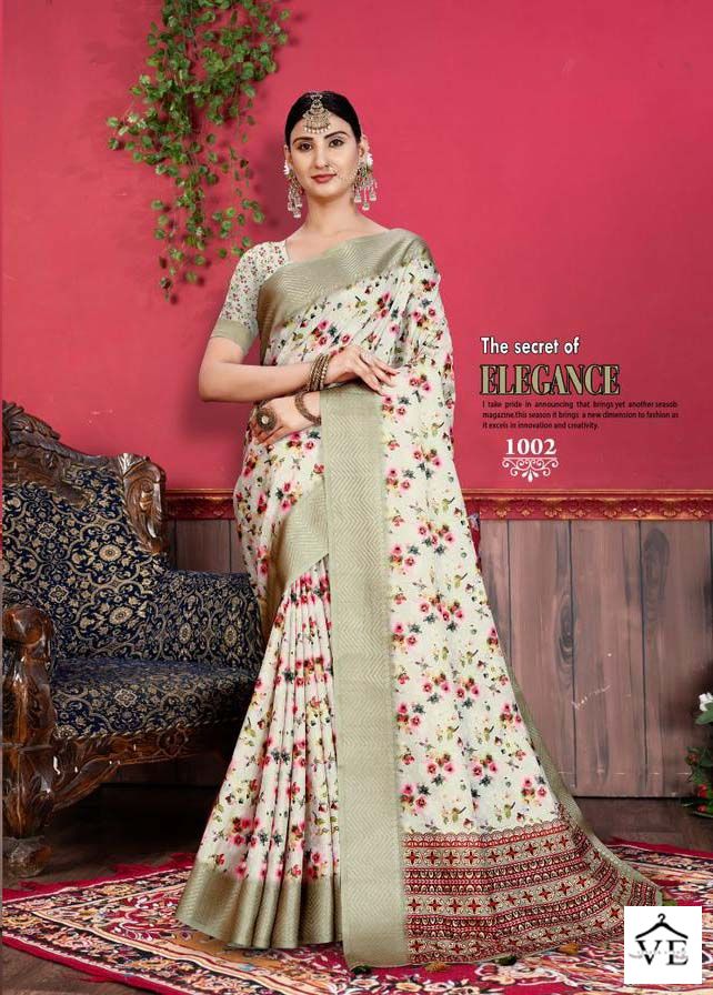 Vardan Ethnic Heritage Digital Vol10 Tusser Silk Wholesale Sarees Catalog — Wholesale Sarees, MPA wholesale from Surat - Gallery Image 5