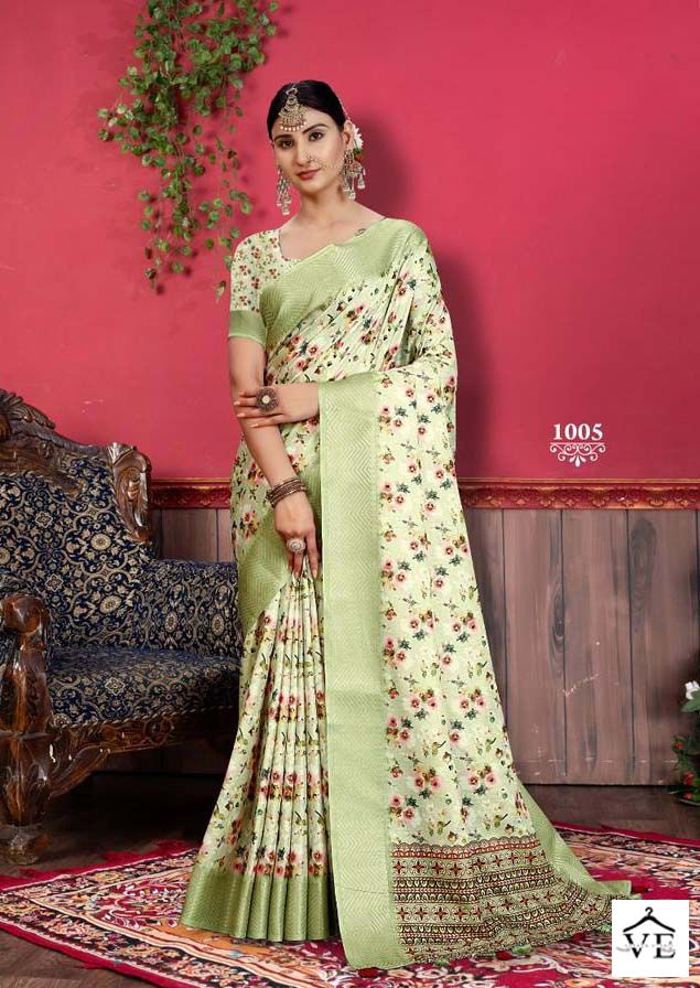 Vardan Ethnic Heritage Digital Vol10 Tusser Silk Wholesale Sarees Catalog — Wholesale Sarees, MPA wholesale from Surat - Gallery Image 6