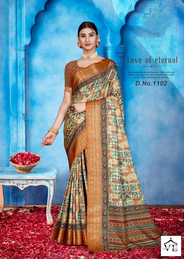 Mintorshi Heritage Digital Vol 11 Tusser Silk Wholesale Sarees Catalog — Wholesale Sarees, MPA wholesale from Surat - Gallery Image 8