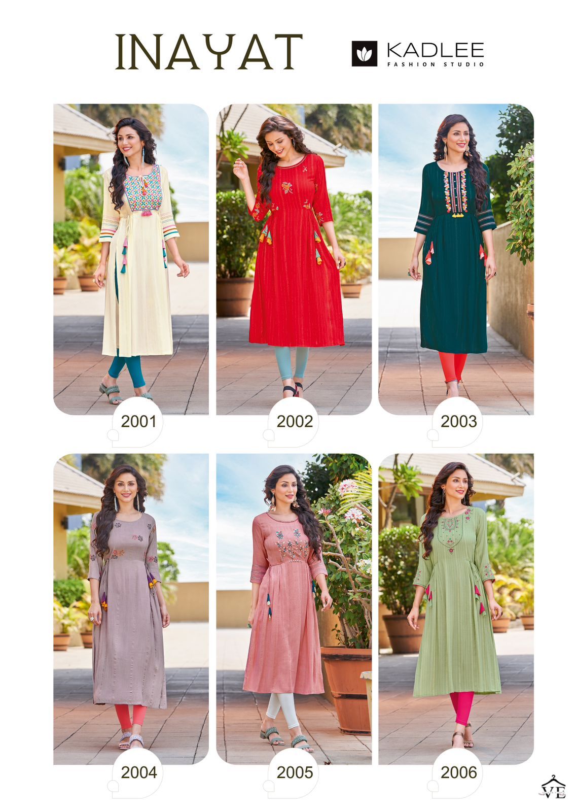 Kadlee Innayat Rincle Rayon Wholesale Kurtis Catalog — Wholesale Kurtis, Kadlee Fashion Studio wholesale from Surat — view 7