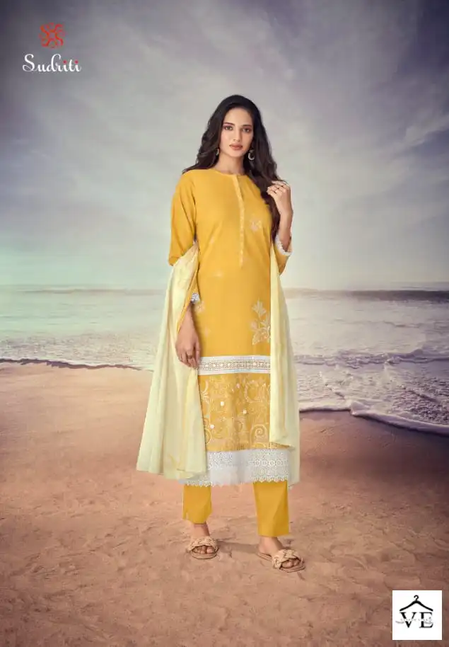 Sudriti Iqra Cambric Comb Print Wholesale Designer Salwar Suit Catalog — Wholesale Salwar Suits, MPA wholesale from Surat - Gallery Image 2