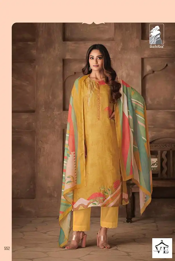 Sahiba Itra Pure Cotton Lawn Wholesale Salwar Suit Catalog — Wholesale Salwar Suits, MPA wholesale from Surat - Gallery Image 2