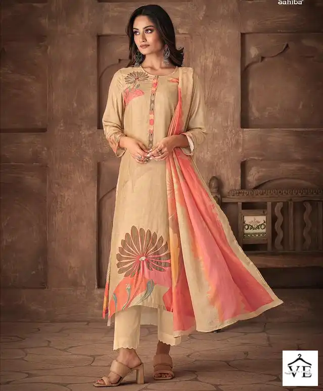 Sahiba Itra Pure Cotton Lawn Wholesale Salwar Suit Catalog — Wholesale Salwar Suits, MPA wholesale from Surat — view 1
