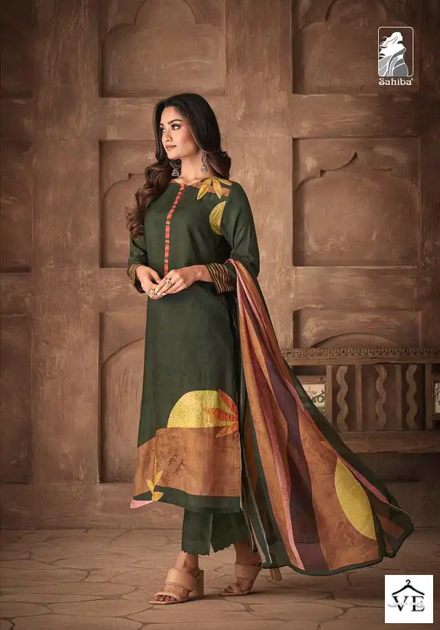Sahiba Itra Pure Cotton Lawn Wholesale Salwar Suit Catalog — Wholesale Salwar Suits, MPA wholesale from Surat - Gallery Image 5