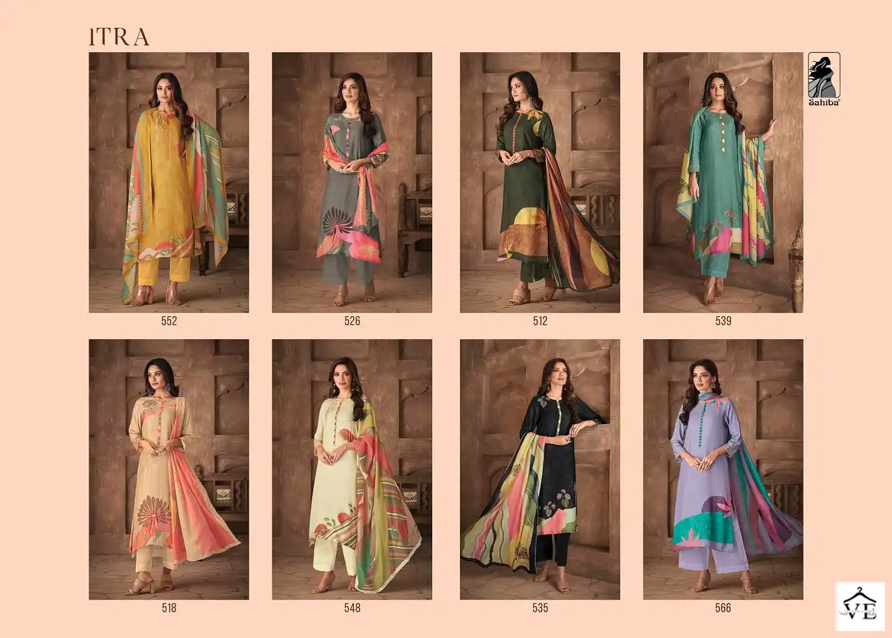 Sahiba Itra Pure Cotton Lawn Wholesale Salwar Suit Catalog — Wholesale Salwar Suits, MPA wholesale from Surat — view 9
