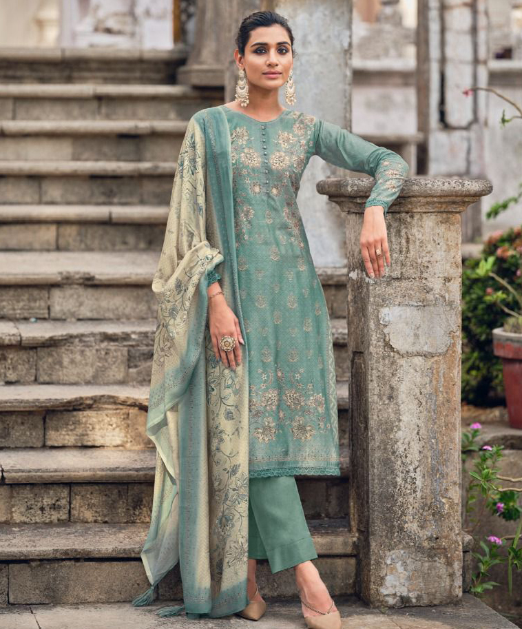 Ibiza Iznik Vol 2 Pure Bambarg Muslin Wholesale Designer Salwar Suit Catalog — Wholesale Salwar Suits, MPA wholesale from Surat — view 1