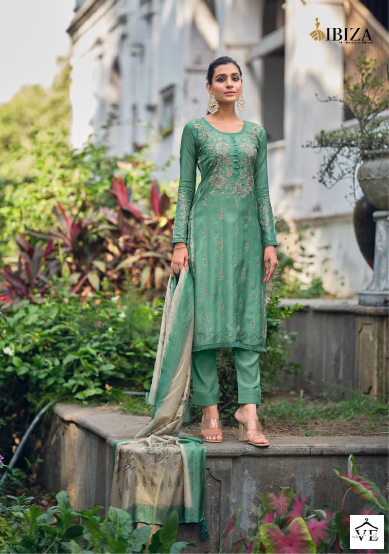 Ibiza Iznik Vol 2 Pure Bambarg Muslin Wholesale Designer Salwar Suit Catalog — Wholesale Salwar Suits, MPA wholesale from Surat - Gallery Image 4