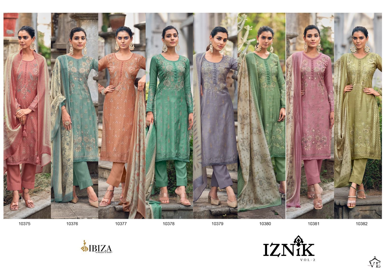 Ibiza Iznik Vol 2 Pure Bambarg Muslin Wholesale Designer Salwar Suit Catalog — Wholesale Salwar Suits, MPA wholesale from Surat — view 9